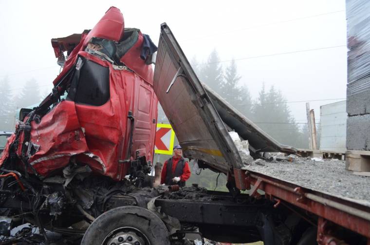 Halálos kamionbaleset a Hargitán