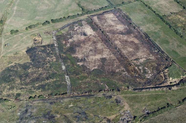 Hőkamerás és légi felvételek a tőzegtűzről