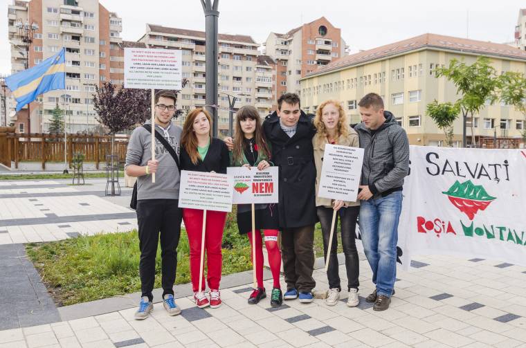 A verespataki bányanyitás ellen Csíkszeredában is