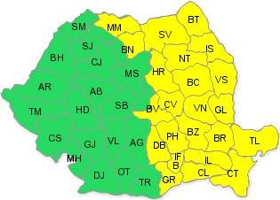 Havazás és szél várható