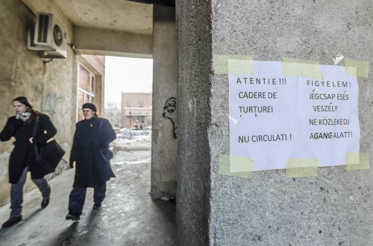 Jégcsapok jelenthetnek veszélyt