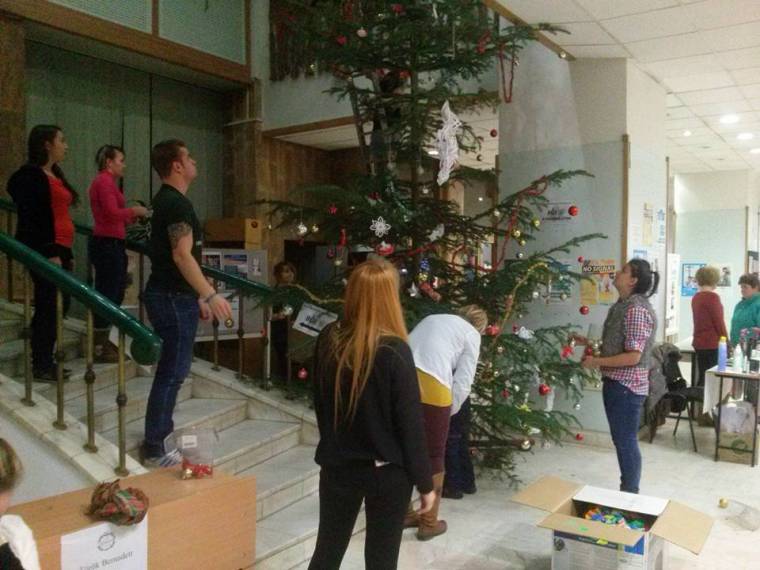 Karácsonyi hangulat a Sapientián