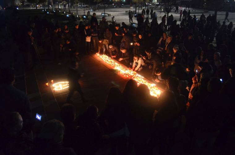 Csíkszeredában is kifejezték együttérzésüket