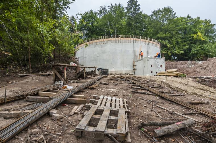 Új építmény az erdőben a jobb minőségű ivóvízért