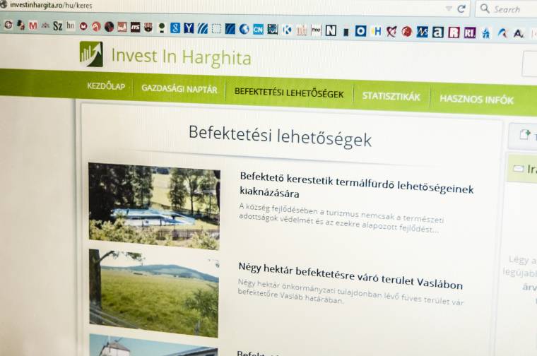 Befektetési lehetőségekről, gazdasági információkról egy honlapon