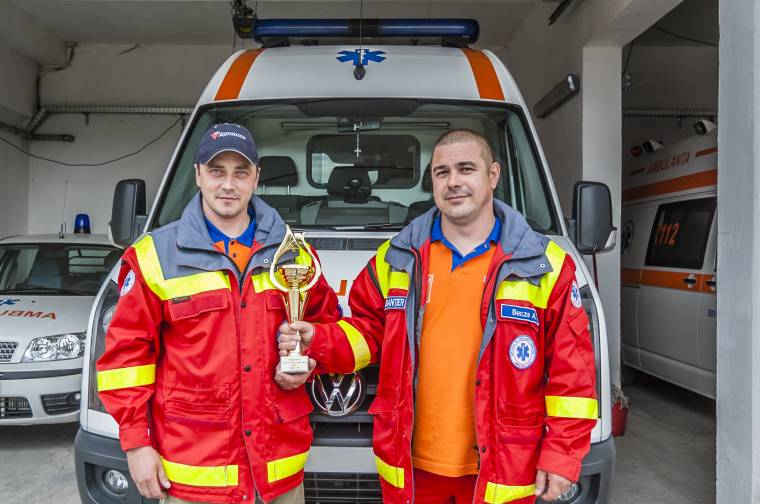 Dobogón végeztek a Hargita megyei mentősök