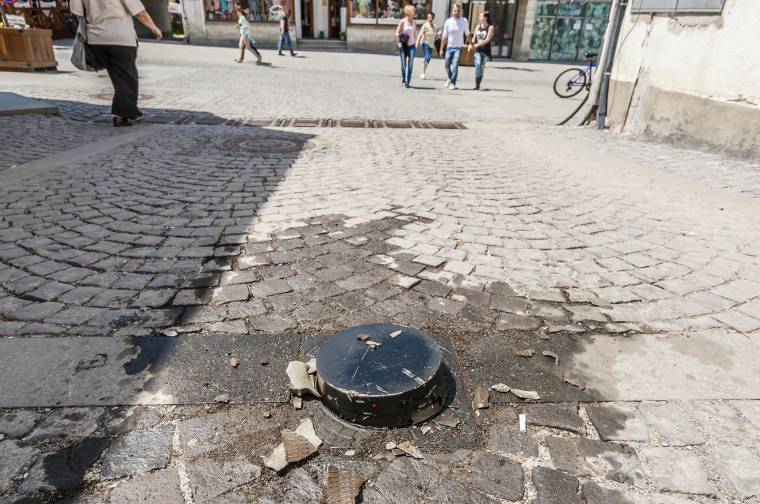 Ismét megrongálták az oszlopot