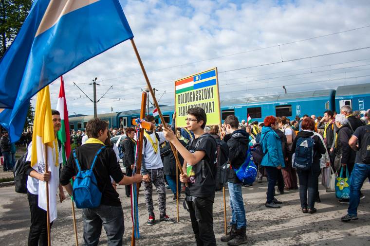 Csíkban a Boldogasszony zarándokvonat