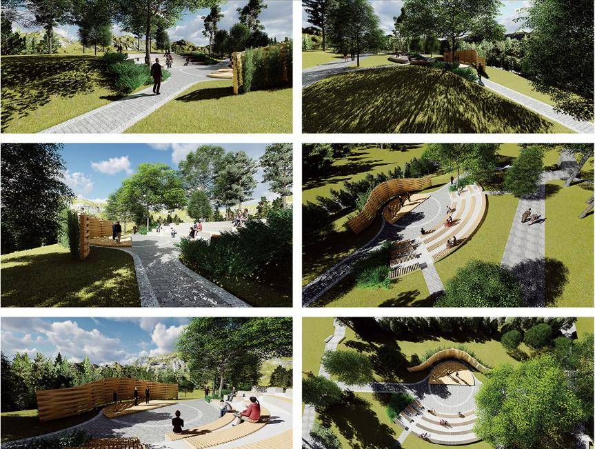 A központi park látványterve •  Fotó: Garden Proiect