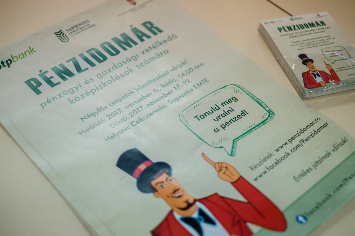 Jobban fel kellene készíteni az iskolásokat. A Pénzidomárhoz hasonló versenyekre is szükség lenne •  Fotó: Magyarország Csíkszeredai Főkonzulátusa