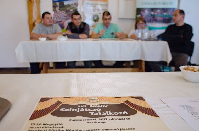 Tapasztalatcsere is a színjátszók találkozója