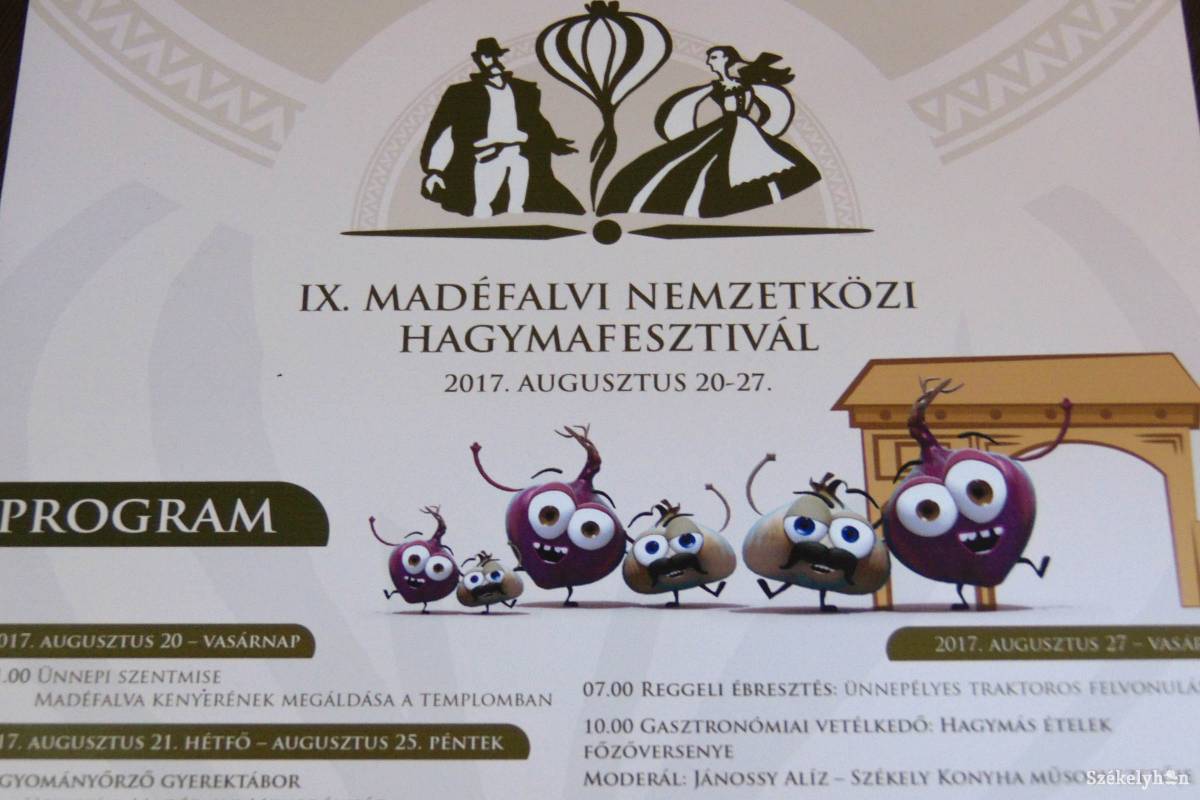 Egyhetes eseménysorozat zajlik Madéfalván. Szinte minden a hagymáról szól •  Fotó: Balogh Orsolya