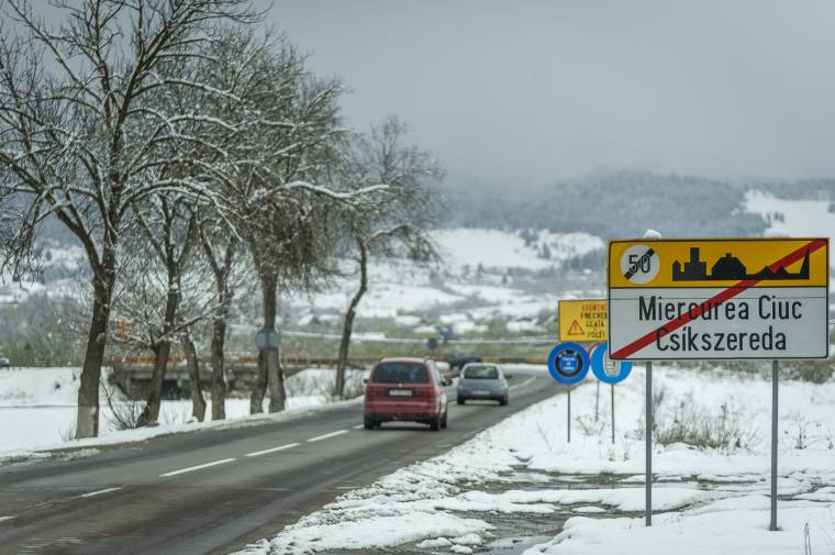 Mínusz 9 Celsius-fokot mértek szombat reggel Csíkszeredában