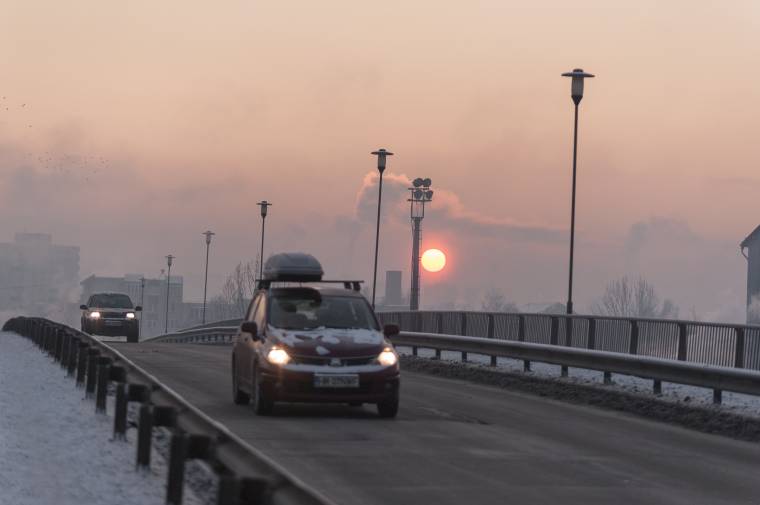 Ilyen volt Csíkszereda a keddi fagyban