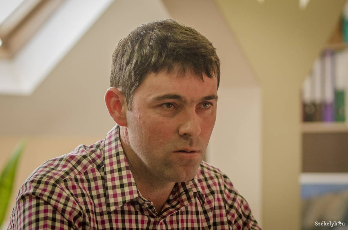 Szentes Csaba a madéfalvi RMDSZ-szervezet elnökeként nyilatkozott. Archív •  Fotó: Pinti Attila