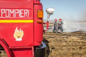 Takarmánybálák égnek Nagynyulason, búzatábla Marosbogáton