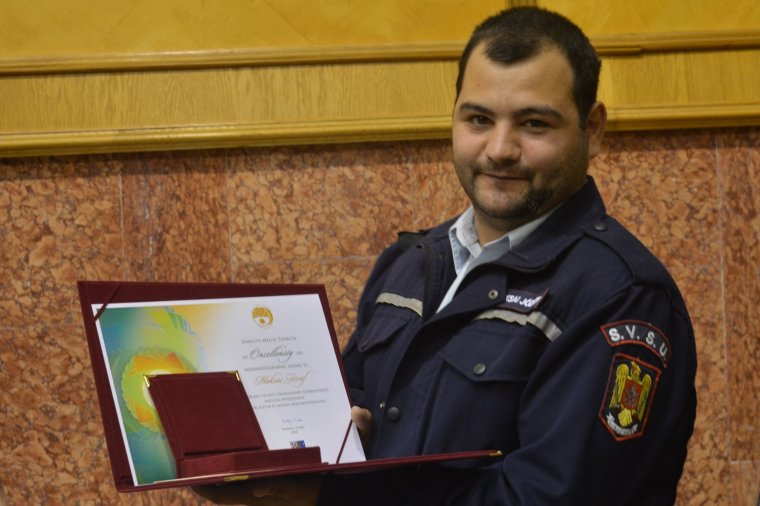 Kitüntették a tusnádfürdői medvetámadásban megsérült önkéntes tűzoltót