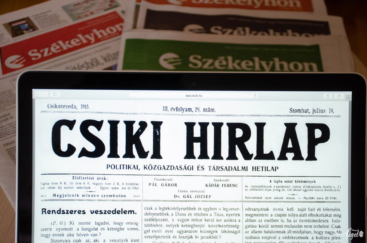 Címlapok egykor és ma •  Fotó: Gecse Noémi