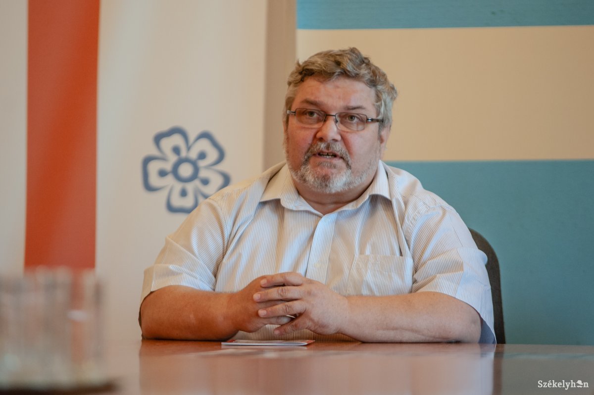 Hajdú Áront meglepetésként érte a Transindex szerkesztőségének döntése •  Fotó: Gecse Noémi