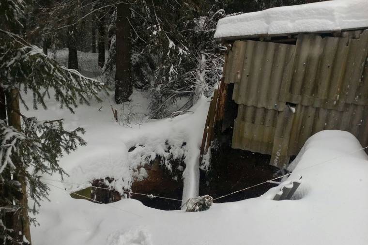 Földomlás történt Büdösfürdőn