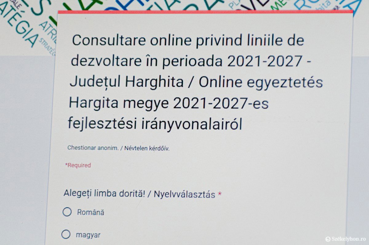 Online kérdőívet dolgoztak ki a felmérés elvégzéséhez a kezdeményezők •  Fotó: Gábos Albin
