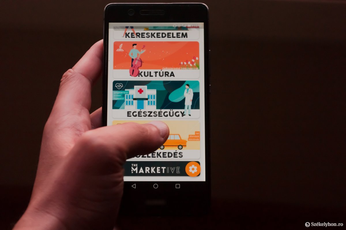Egyszerű és átlátható a SzeredApp alkalmazás felülete. Városházi hírekkel is bővült •  Fotó: Gábos Albin