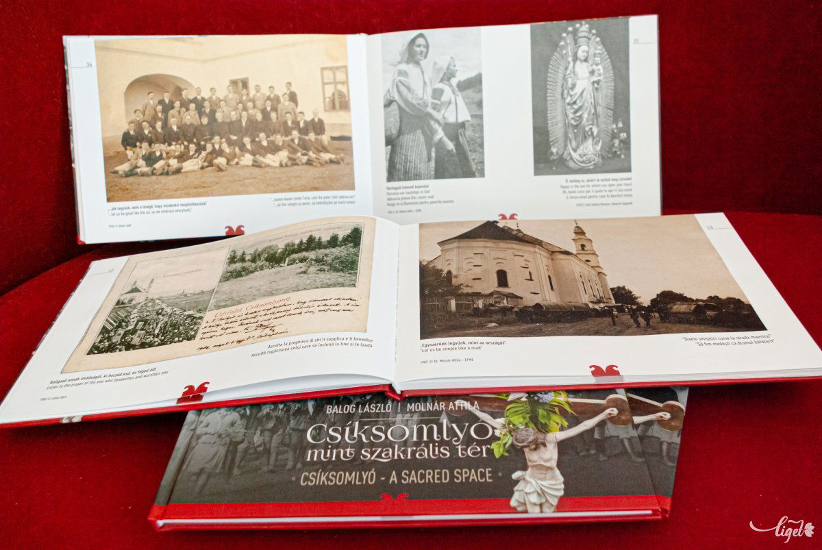 Csíksomlyóról és a vonzáskörzetében történt eseményekről készült fotókat, valamint korabeli képeslapokat tartalmaz az album •  Fotó: Gábos Albin