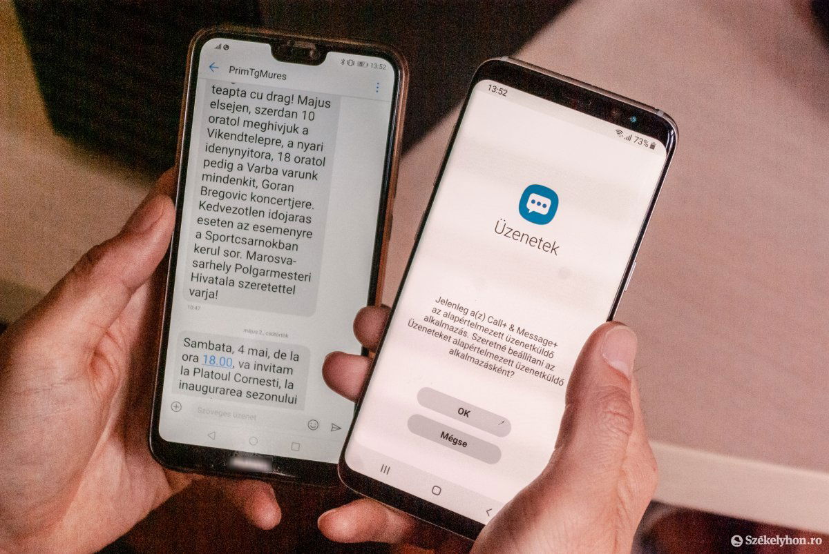 Gyors információk sms-ben. Van, ahol már működik, máshol adatvédelmi okokból óvatosságra intenek •  Fotó: Gábos Albin