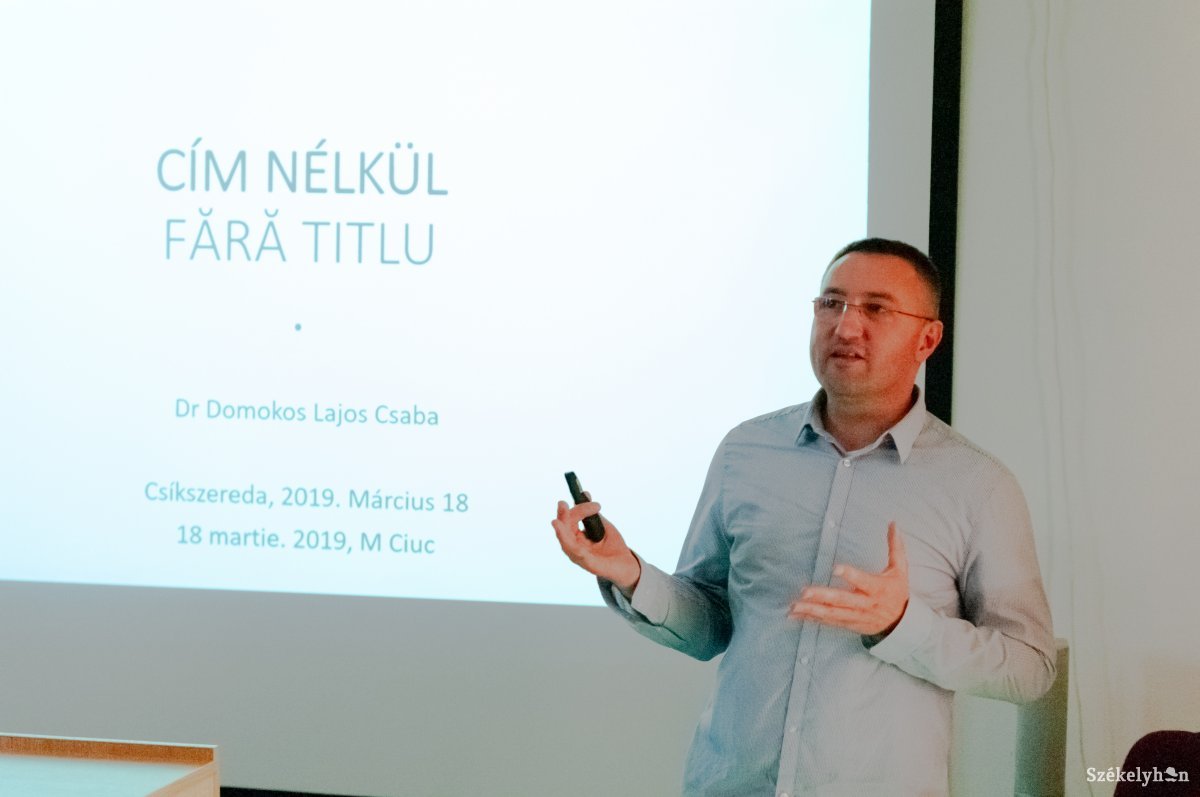 Domokos Lajos Csaba pszichiáter szakorvos •  Fotó: Gábos Albin