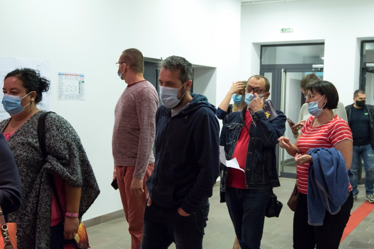 Belépésre váró mozirajongók •  Fotó: Kelemen Csaba/Filmszereda