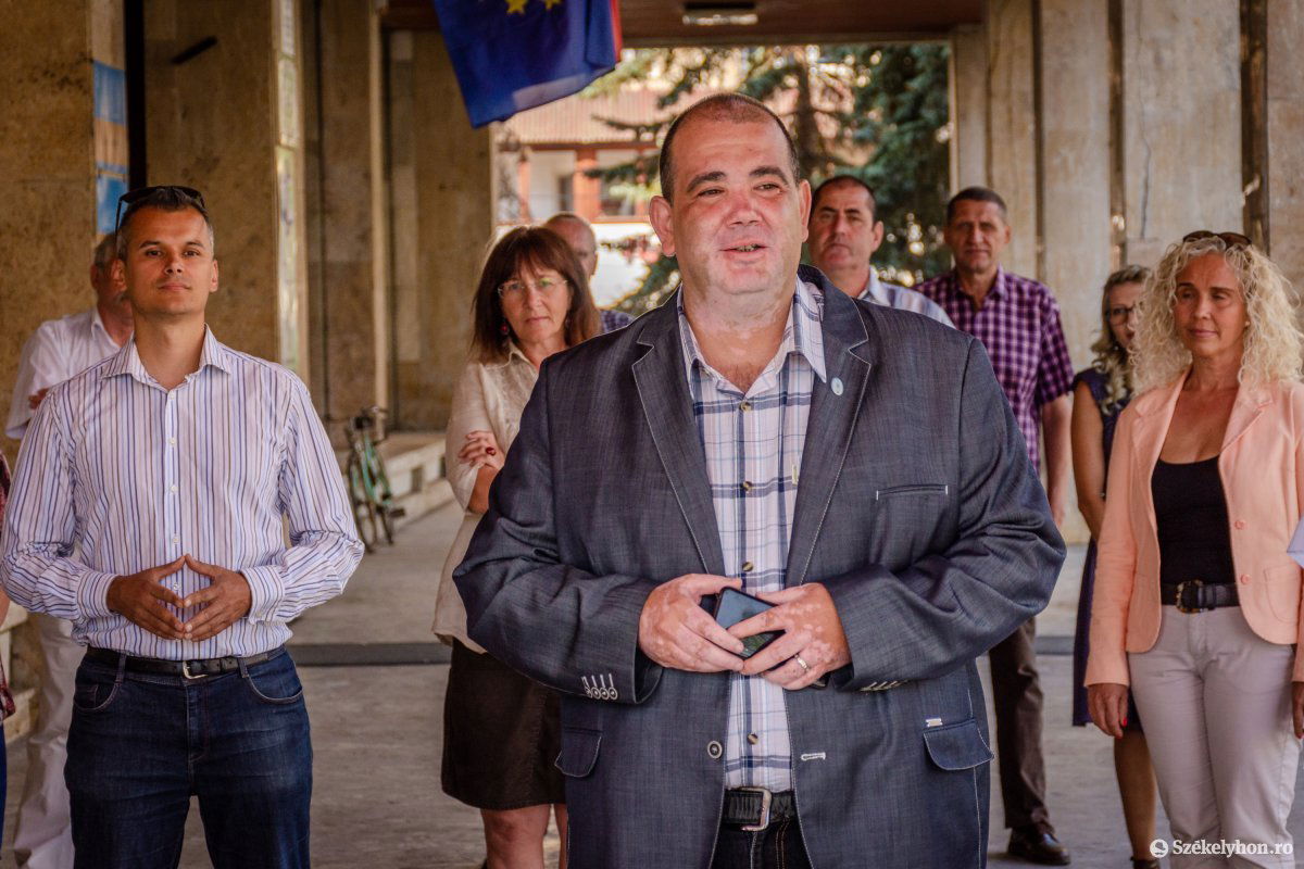 Virág Zsolt, az USR-Plus Hargita megyei tanácselnök-jelöltje • Fotó: Pinti Attila