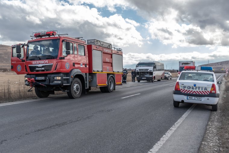 Menet közben kapott lángra egy autóbusz Felcsíkon