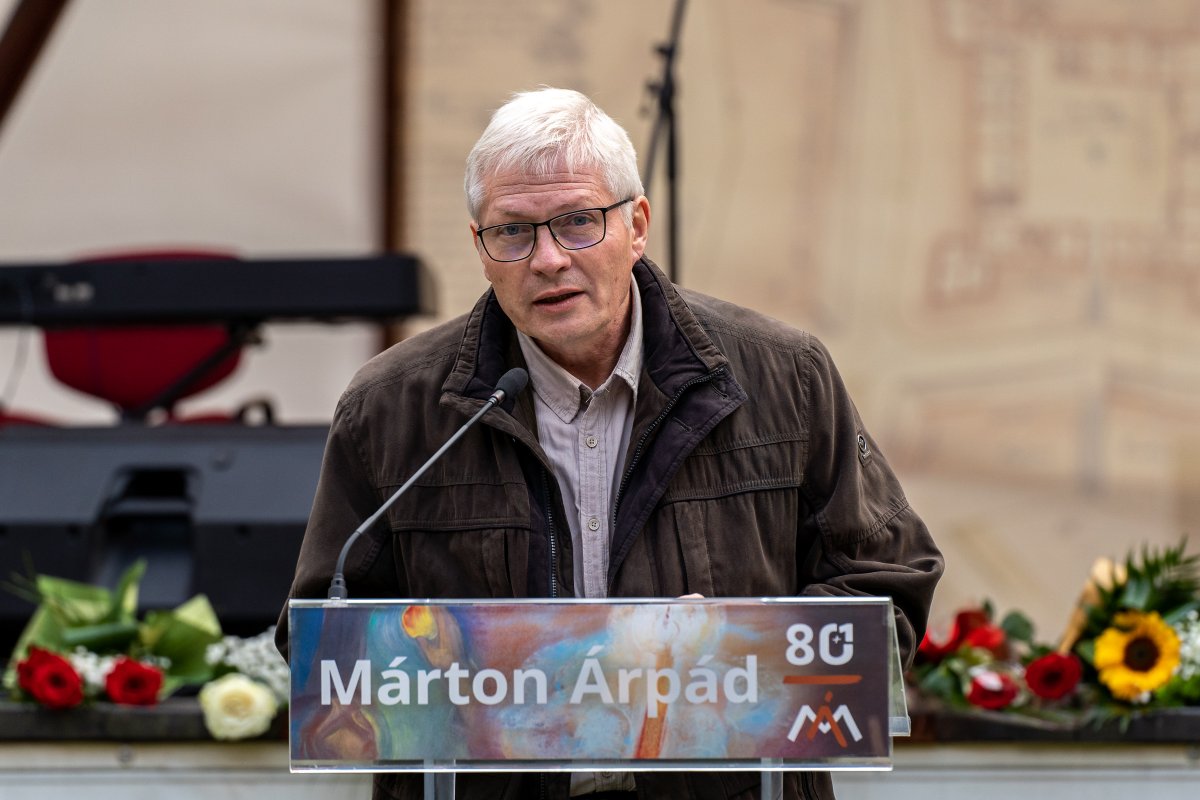 Szücs György művészettörténész, a Magyar Nemzeti Galéria tudományos főigazgató-helyettese •  Fotó: Gegő Imre/Csíki Székely Múzeum