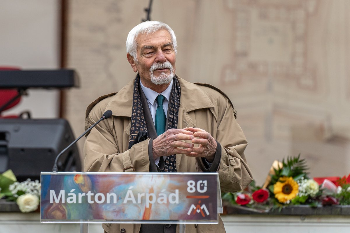 A kéz a cselekvés szimbóluma - véli Márton Árpád •  Fotó: Gegő Imre/Csíki Székely Múzeum