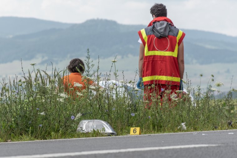 Autó borult fel Székelyvarságon