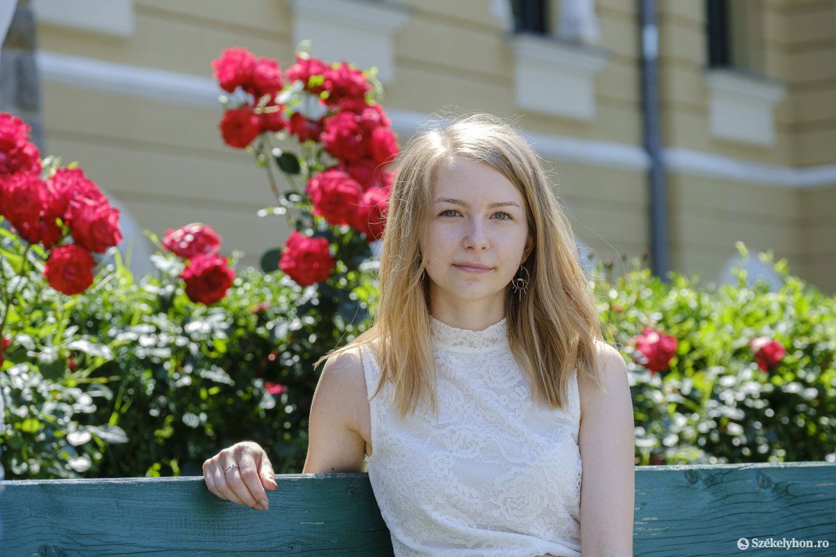 Az anatómia szerelmese, ezért is készül orvosnak Borsos Eszter •  Fotó: Veres Nándor