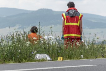 Autó borult fel Székelyvarságon