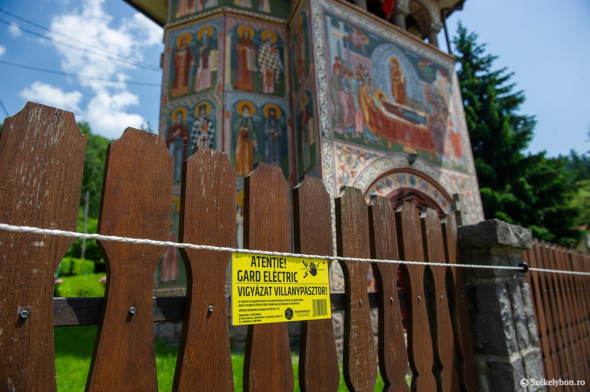 Ma már szinte minden házat villanypásztor véd. •  Fotó: Beliczay László