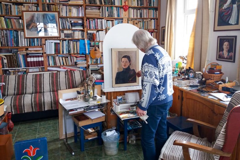 Balázs József munka közben •  Fotó: Dombi Róbert