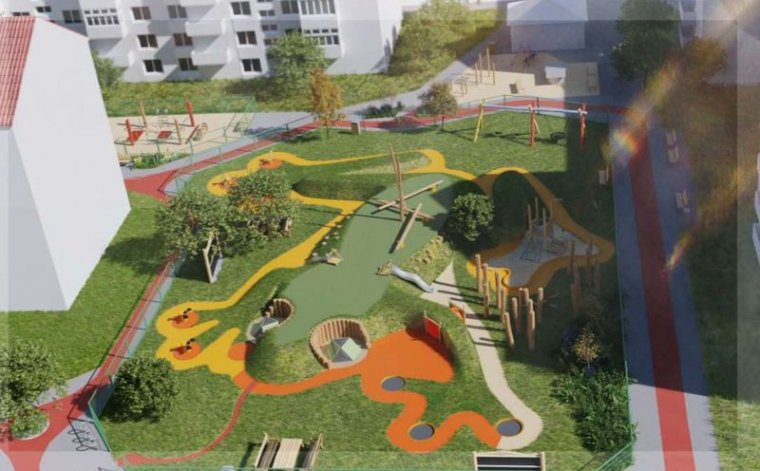 Gyerekeknek és felnőtteknek szánt játszótér, szabadidős övezet készül Csíkszeredában