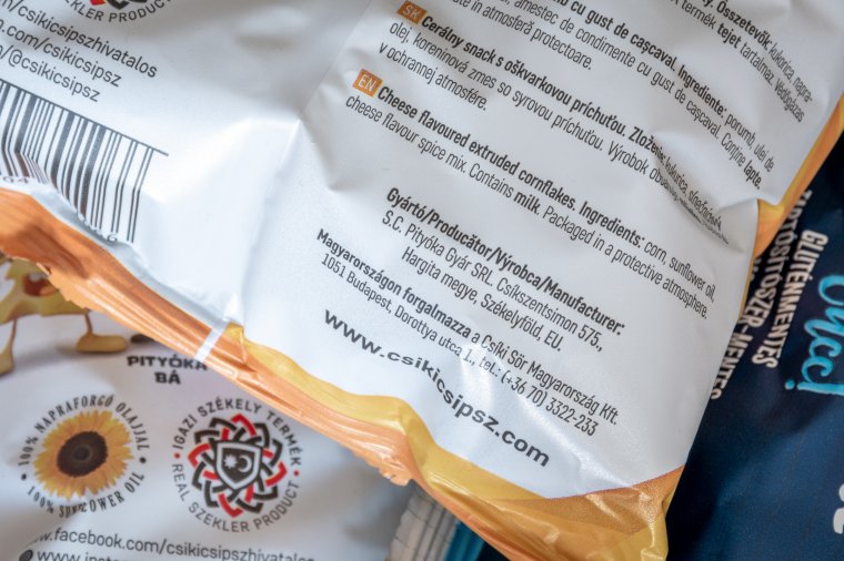 A Székelyföld megnevezés miatt leállíttatta a Csíki Csipsz termékeinek gyártását a fogyasztóvédelem