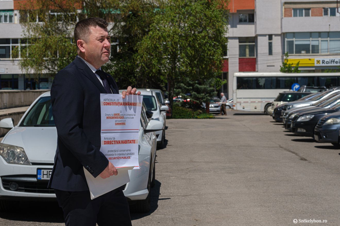 Borboly Csaba tudományos eszközökkel cáfolná meg a medvekérdésben terjesztett álhíreket •  Fotó: Veres Nándor