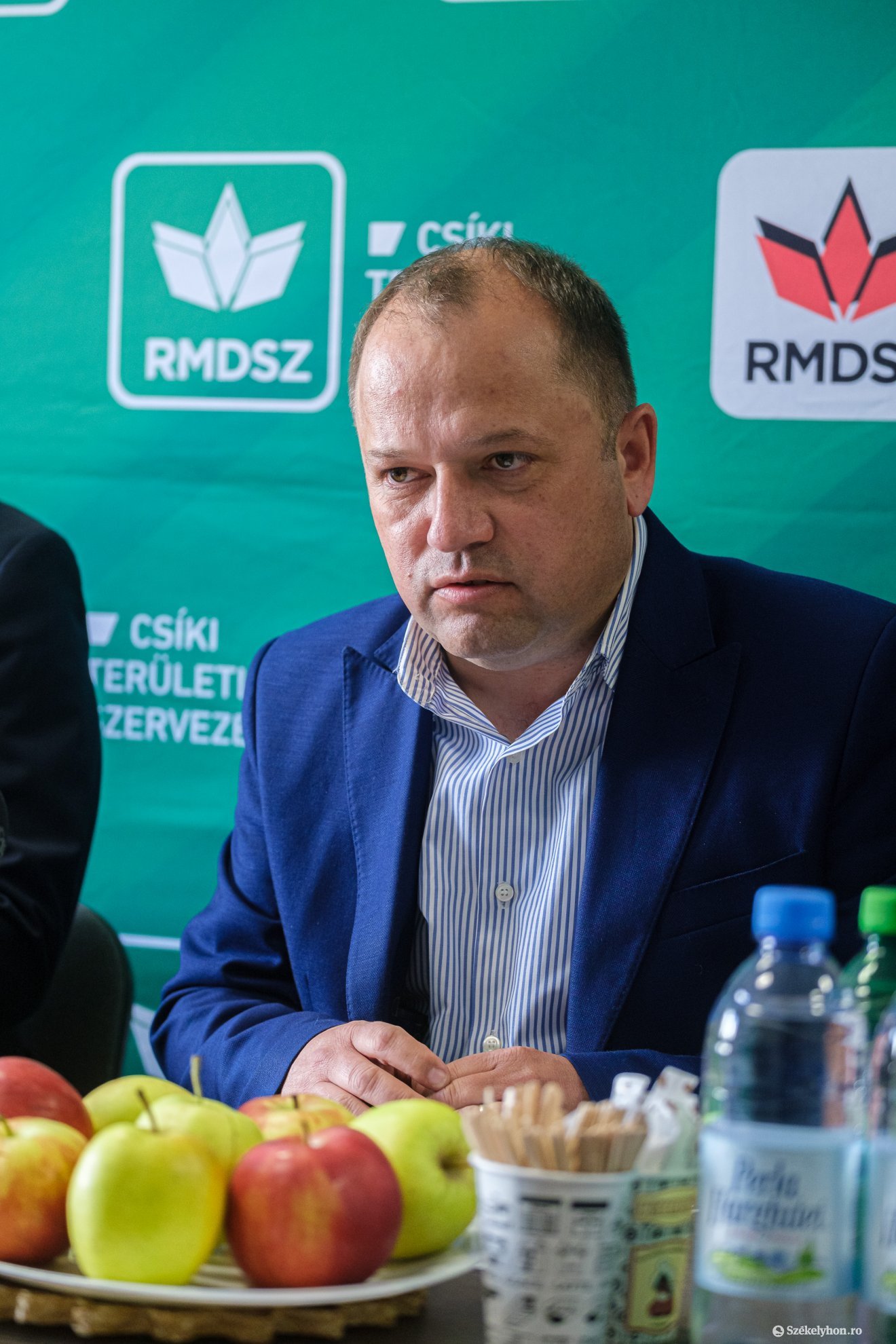 Becze István, a Székely Gazdaszervezetek Egyesületének elnöke a szövetkezésben látja az igazi megoldást •  Fotó: Veres Nándor