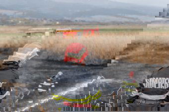 Közel négy hektáron lángolt a gabona Csíkkozmás és Csíkszentmárton határában