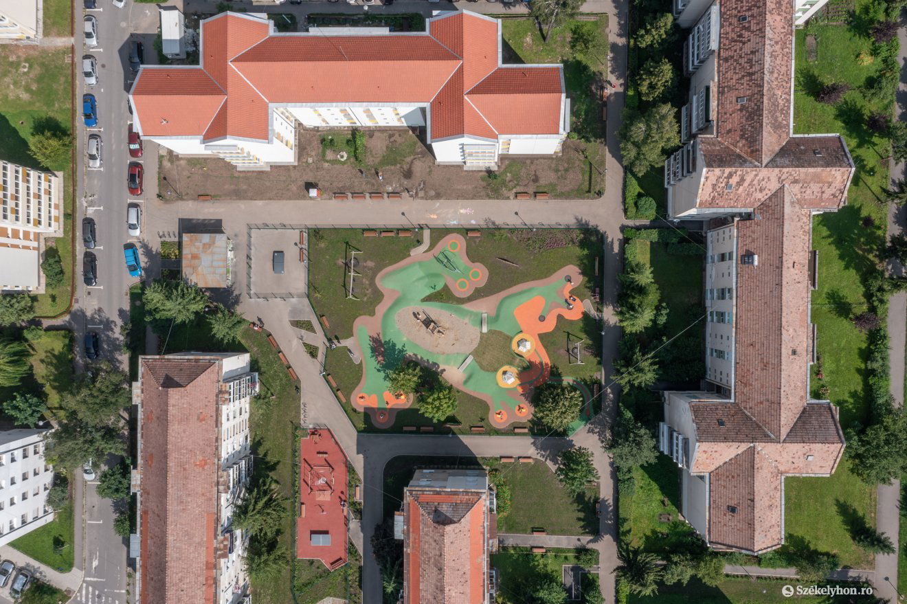 Madártávlatból jól látszik a béka formája •  Fotó: Pinti Attila