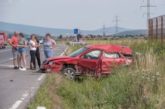 Két autó ütközött Csíkszereda kijáratánál