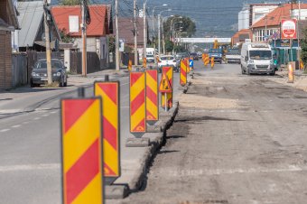 A csíkszeredai vasúti felüljárón túl is jól halad a munka