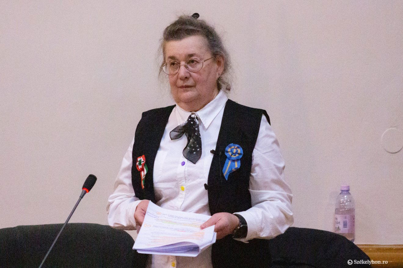 Tircsné dr. Propper Valéria előadása szinte az egész magyar irodalmat végigtekintett •  Fotó: Borbély Fanni