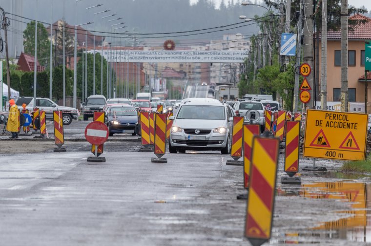 Folytatódik Csíkszeredában a Hargita utca felújítása
