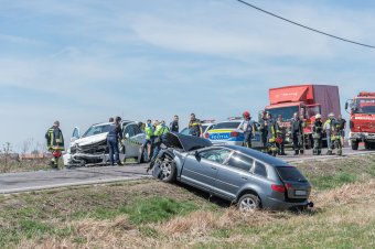 Súlyos baleset történt Szentegyháza Csíkszereda felőli kijáratánál